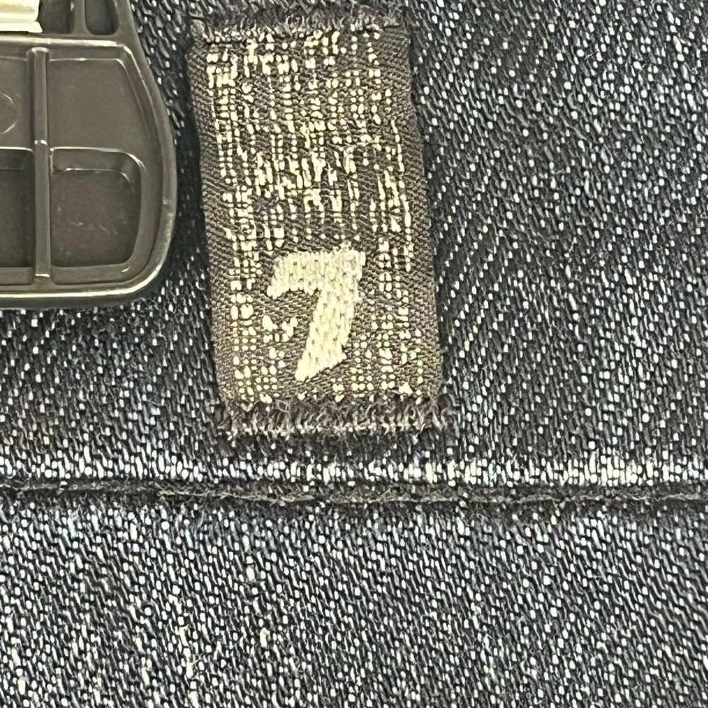 7 For All Mankind A Pocket Jeans Women 29 Dark Wash Flare Denim U130C459S-359S - Picture 4 of 16
